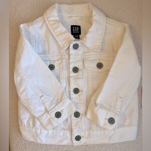 Gap icon white denim jacket (toddler)